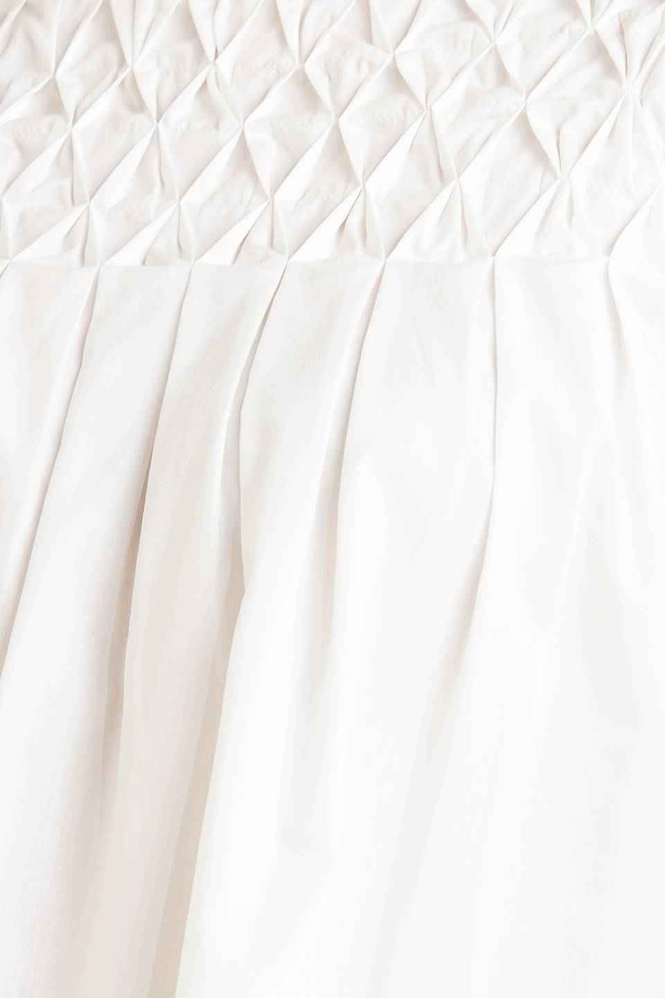 WHITE DREAM PUFF WOVEN TOP