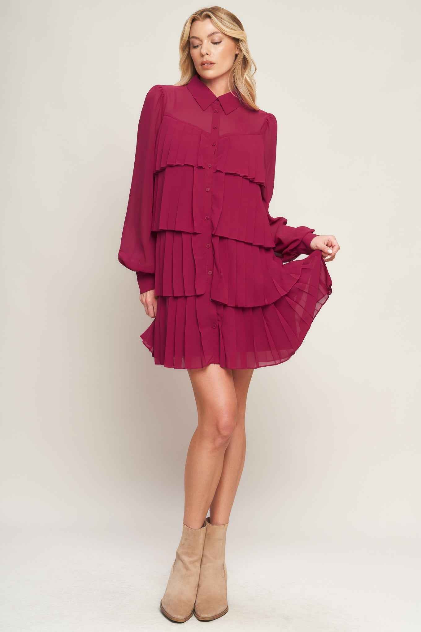 AN ABSOLUTE TREASURE WOVEN MINI DRESS