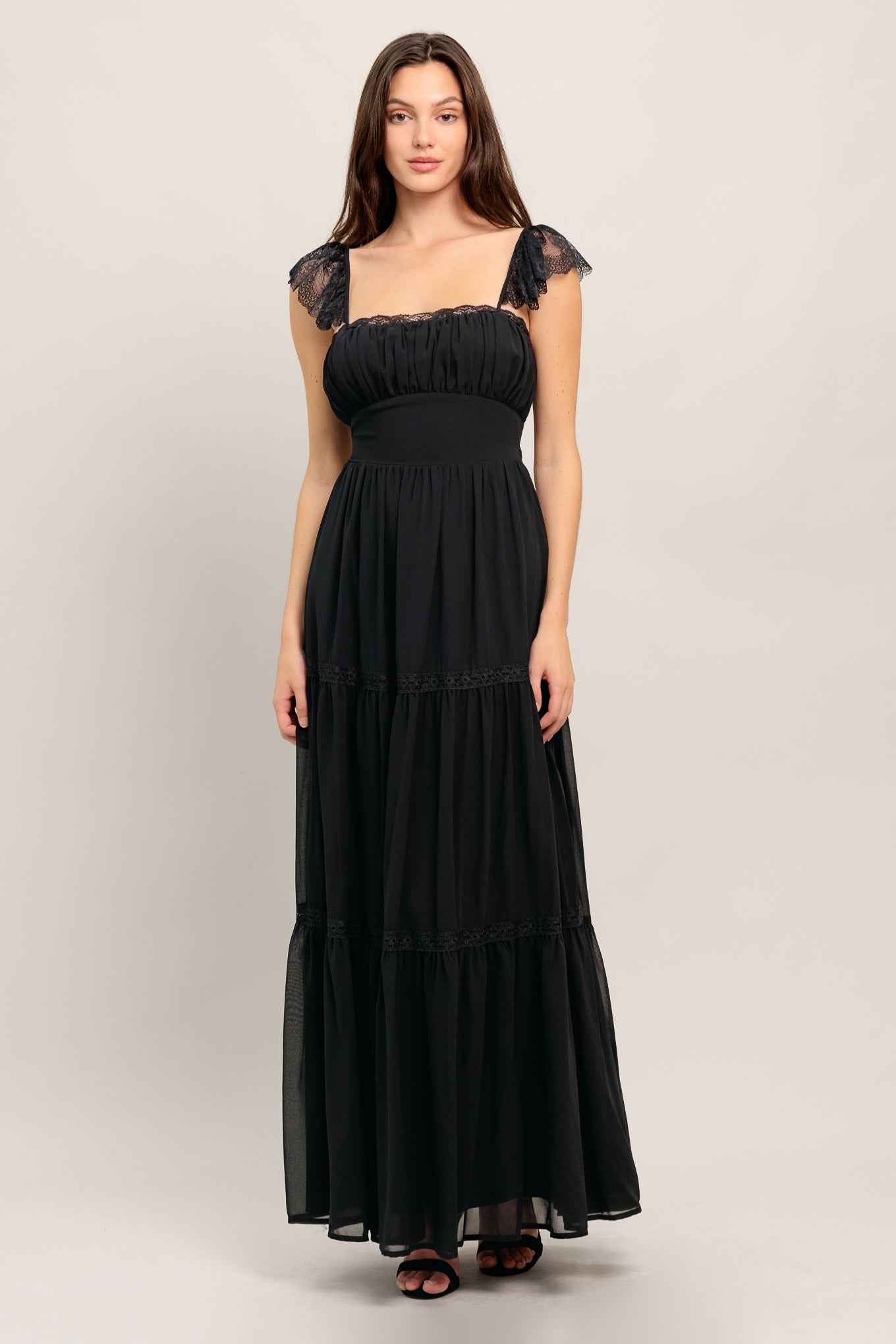 FORGOTTEN ROMANCE WOVEN MAXI DRESS