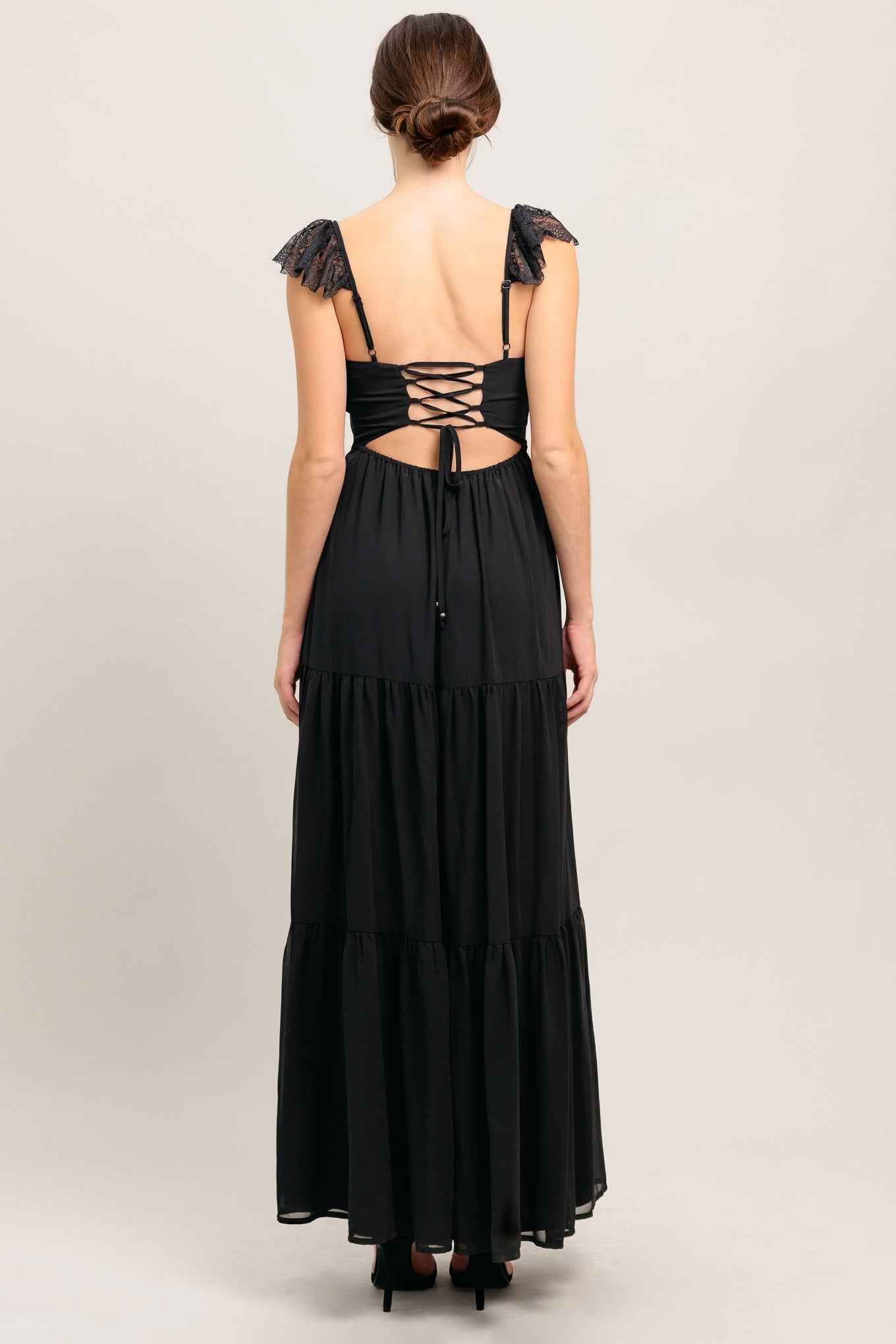 FORGOTTEN ROMANCE WOVEN MAXI DRESS