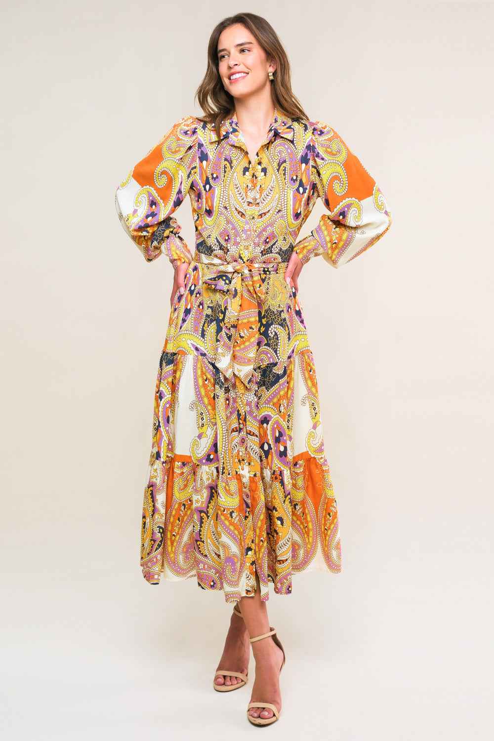 AESTHETIC POSE WOVEN MIDI DRESS