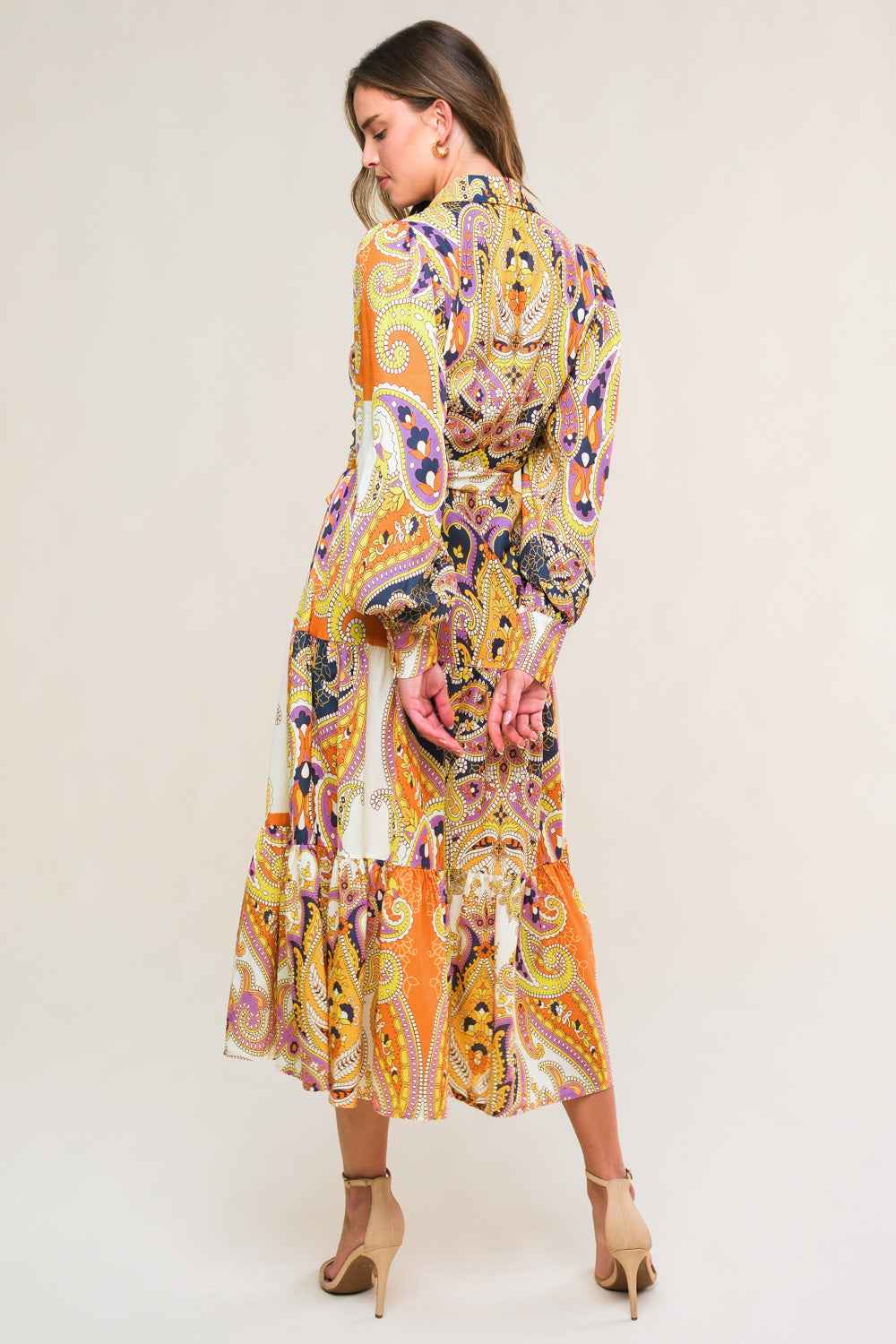 AESTHETIC POSE WOVEN MIDI DRESS