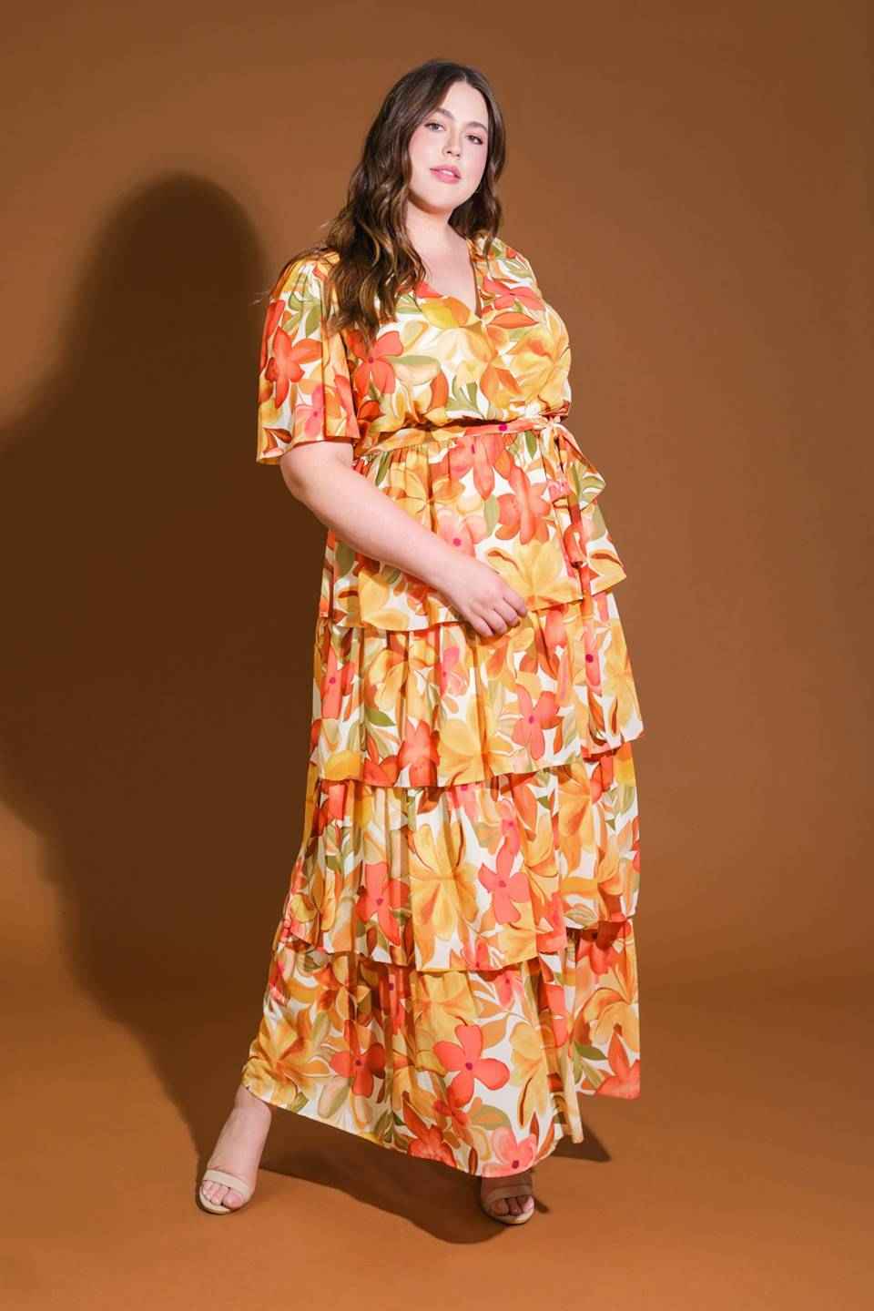 CONSISTENTLY CONFIDENT WOVEN MIDI DRESS