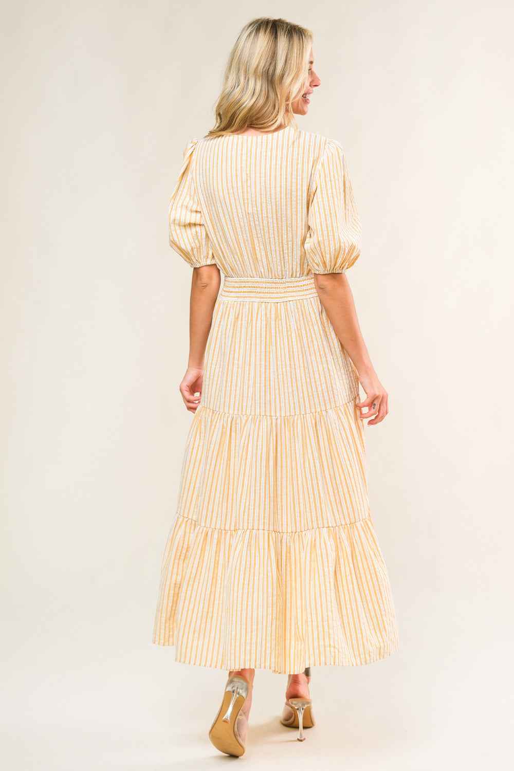 WITH THE GIRLS WOVEN MIDI DRESS