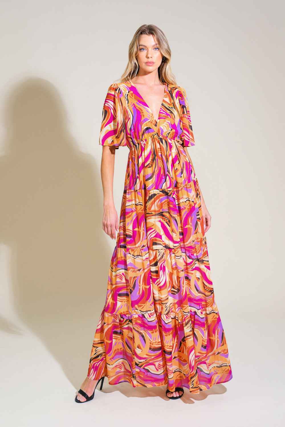 REFRESHING VIBE WOVEN MAXI DRESS