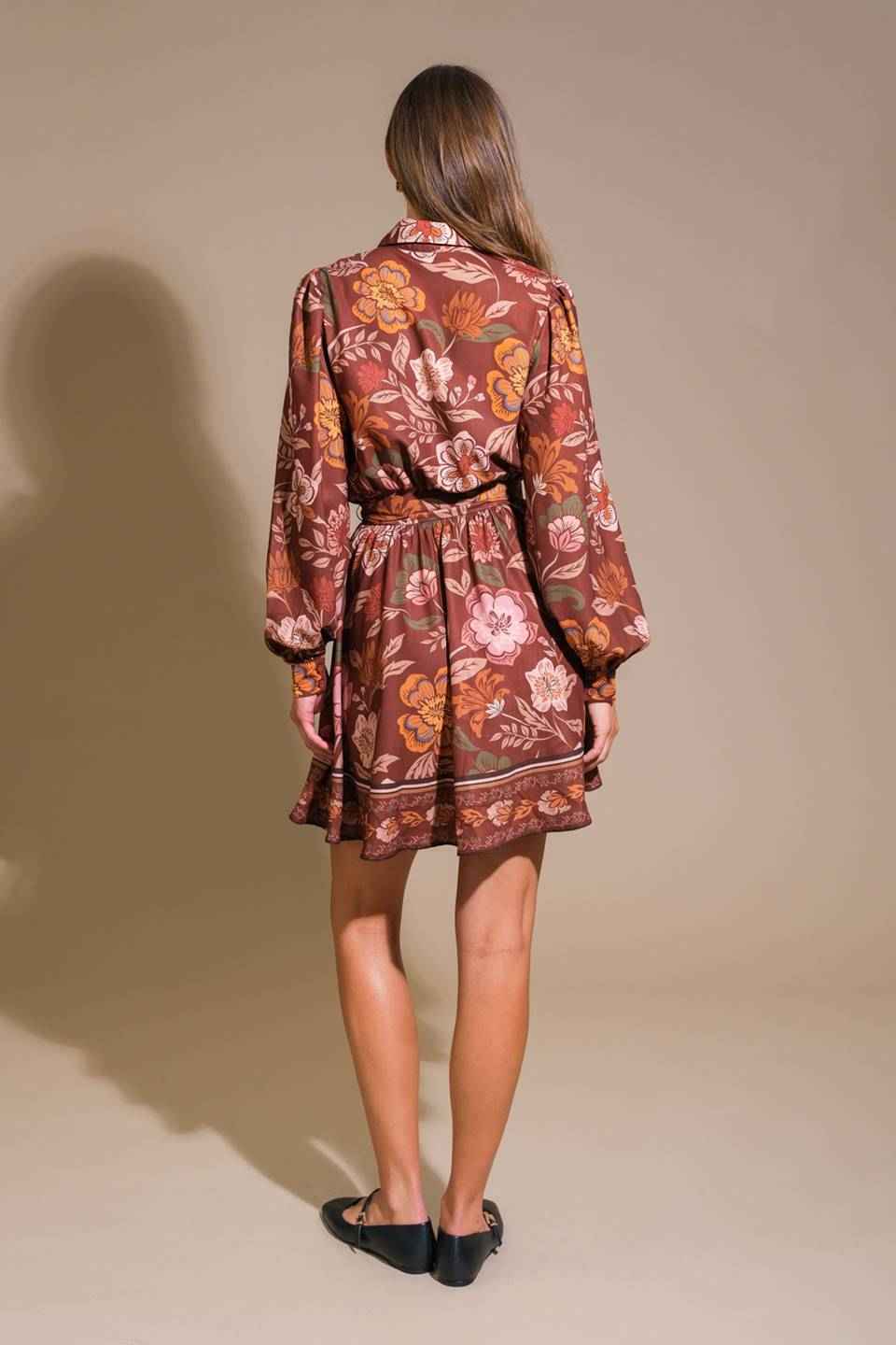 DESERT DAWN WOVEN MINI DRESS