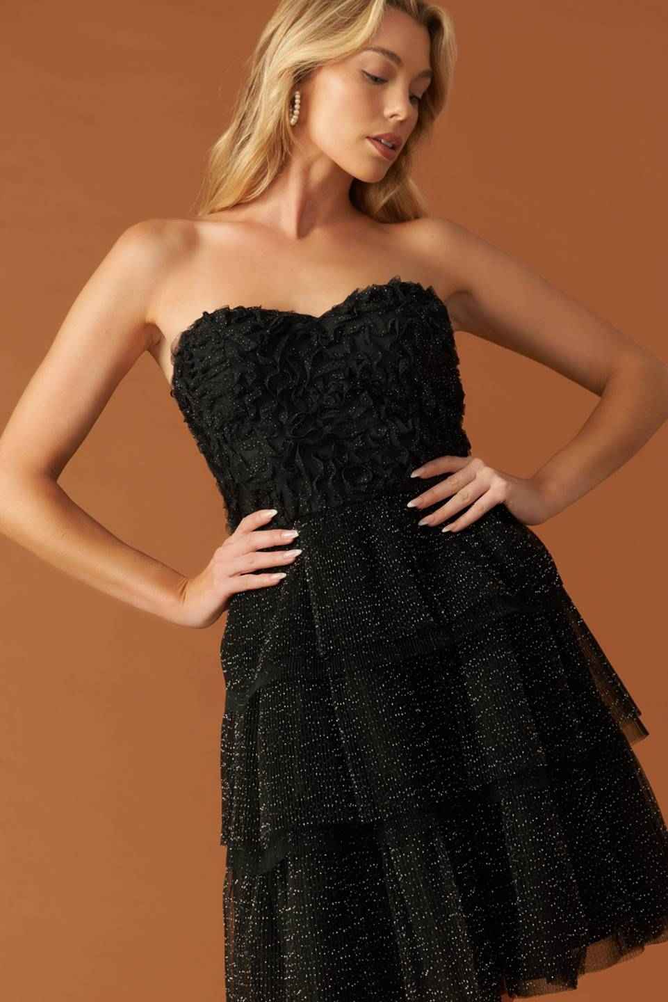 ONE THING AT A TIME WOVEN MINI DRESS