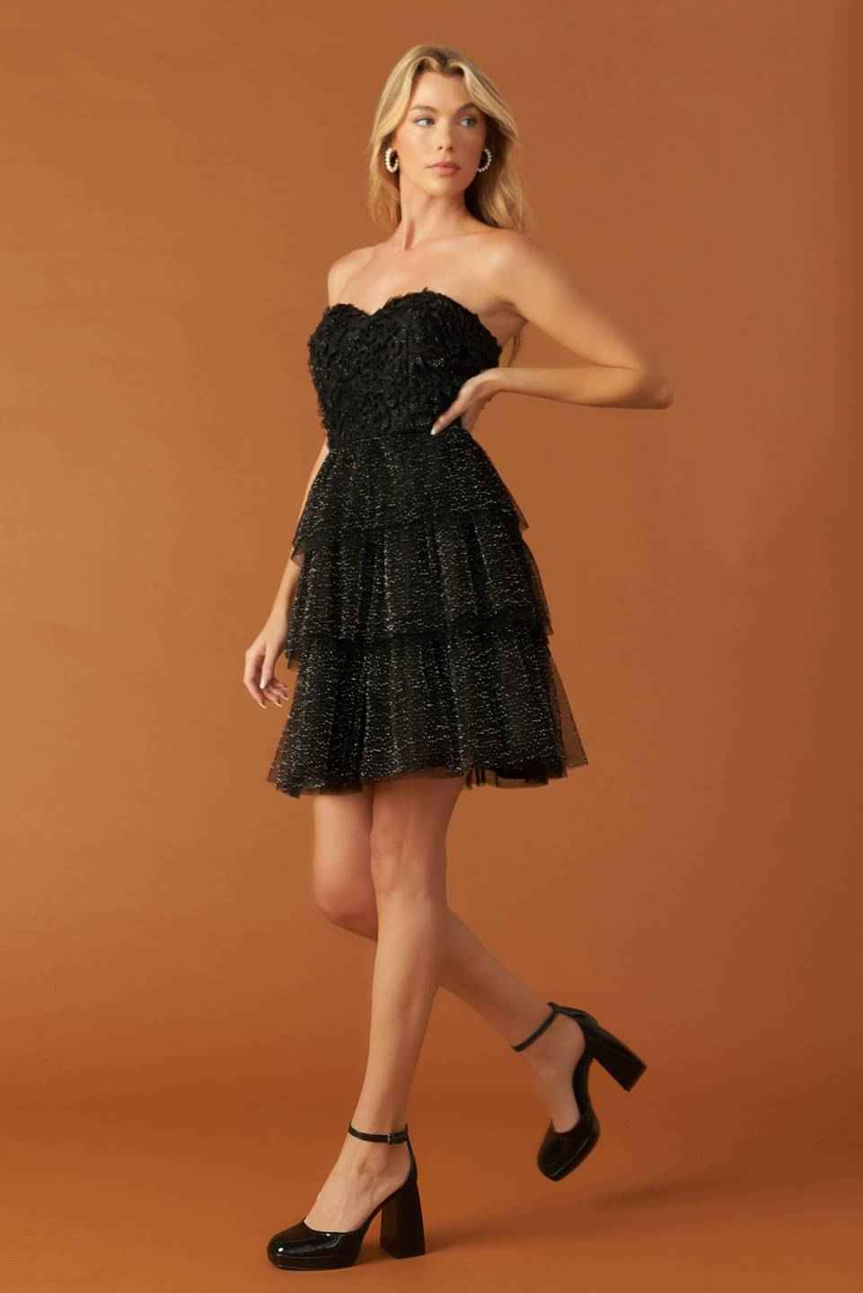 ONE THING AT A TIME WOVEN MINI DRESS