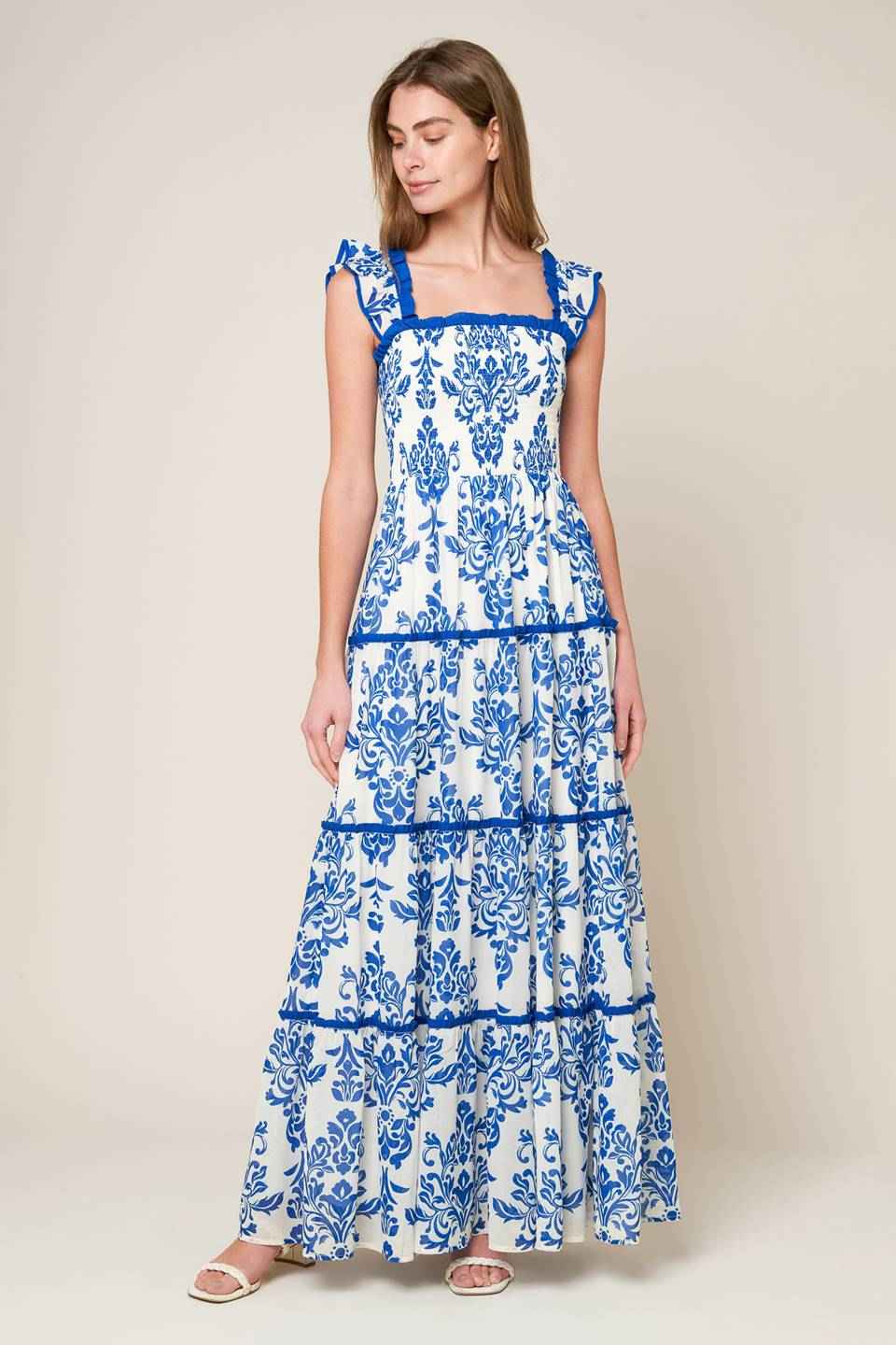MOST BEAUTIFUL DAY WOVEN MAXI DRESS