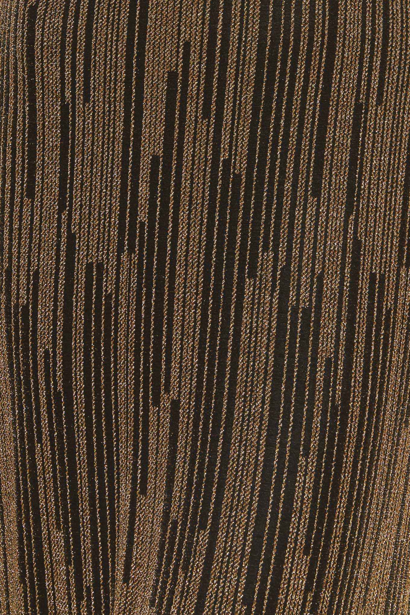 SACRED PROMISES METALLIC WOVEN MAXI DRESS