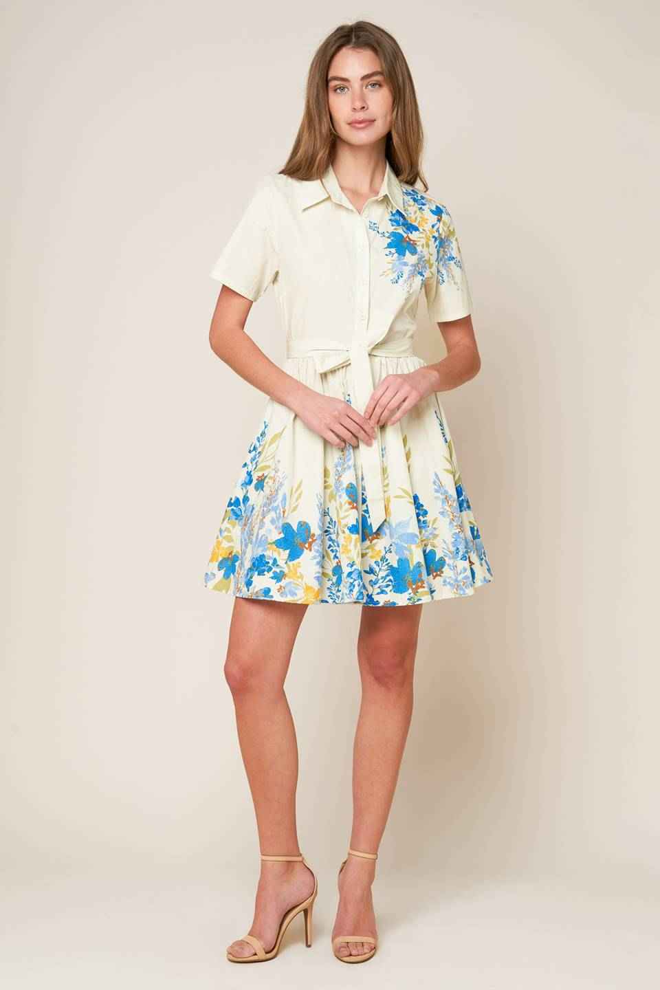 ALWAYS REMARKABLE WOVEN MINI DRESS