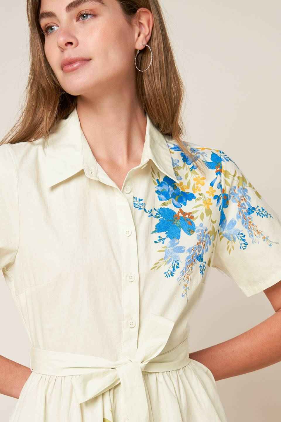 ALWAYS REMARKABLE WOVEN MINI DRESS