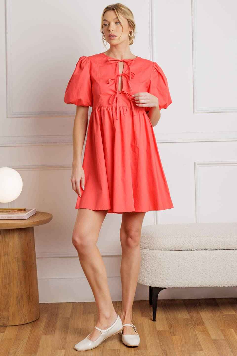 TIMELESS ANYWAYS WOVEN MINI DRESS