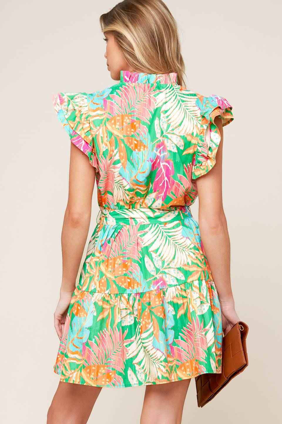 SHINE WITH ME WOVEN MINI DRESS