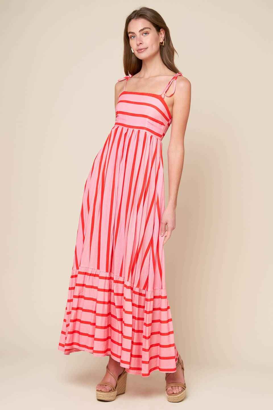 SPEAK NOW WOVEN MIDI DRESS