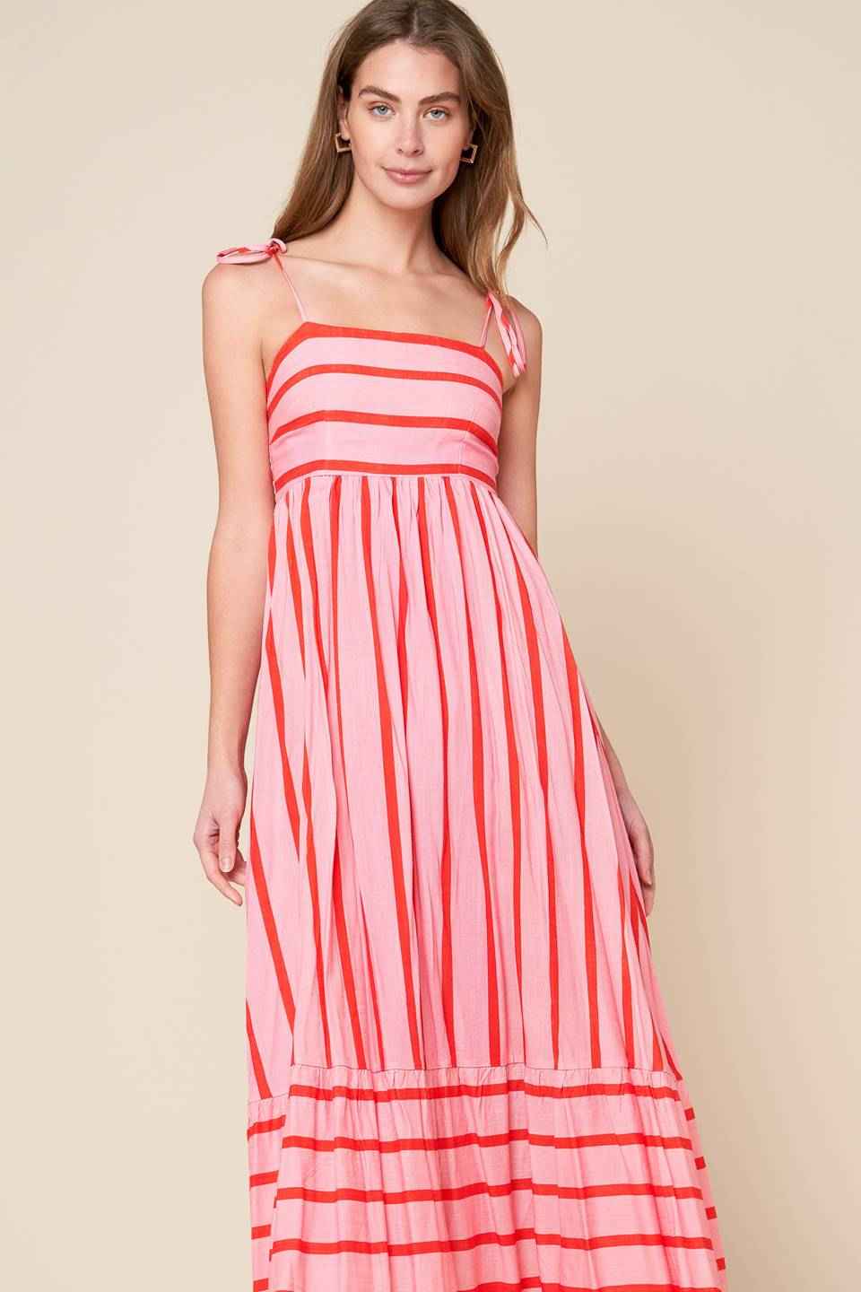 SPEAK NOW WOVEN MIDI DRESS