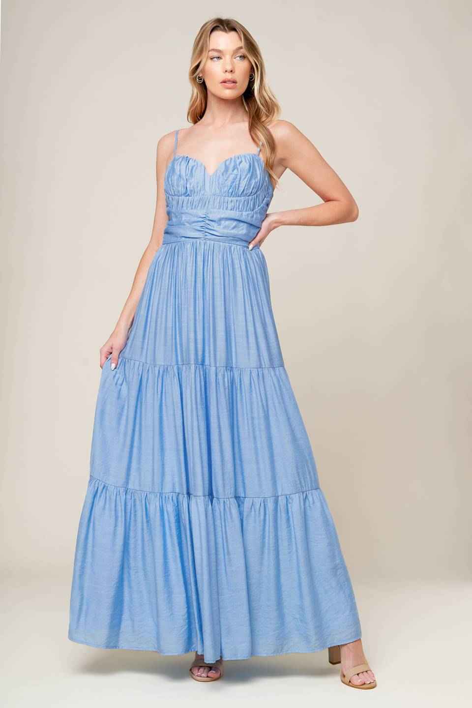 MOMENT MAKER WOVEN MAXI DRESS