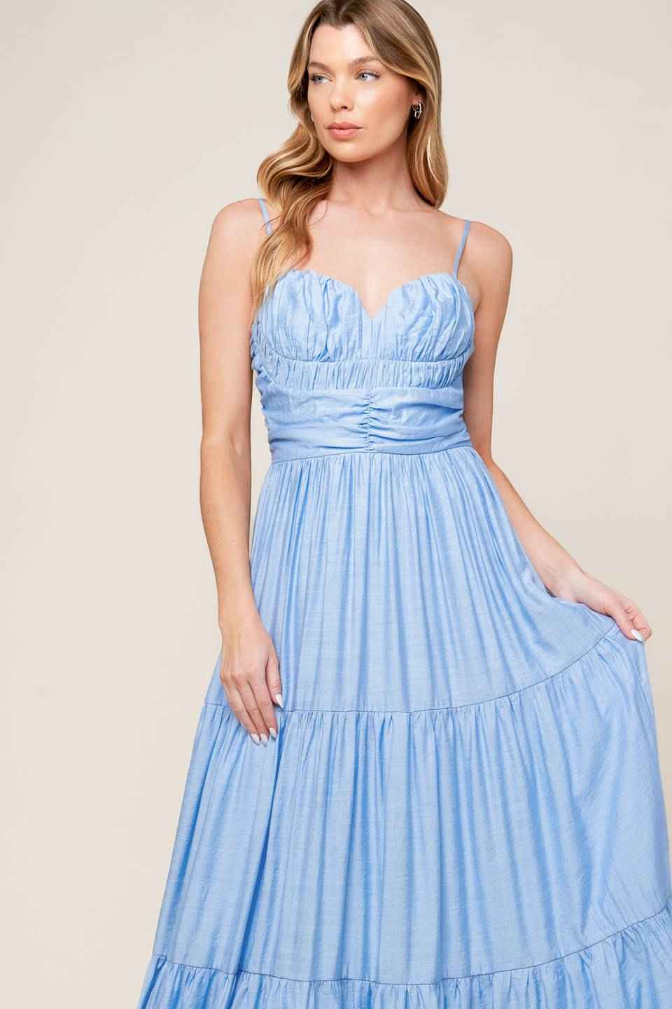 MOMENT MAKER WOVEN MAXI DRESS