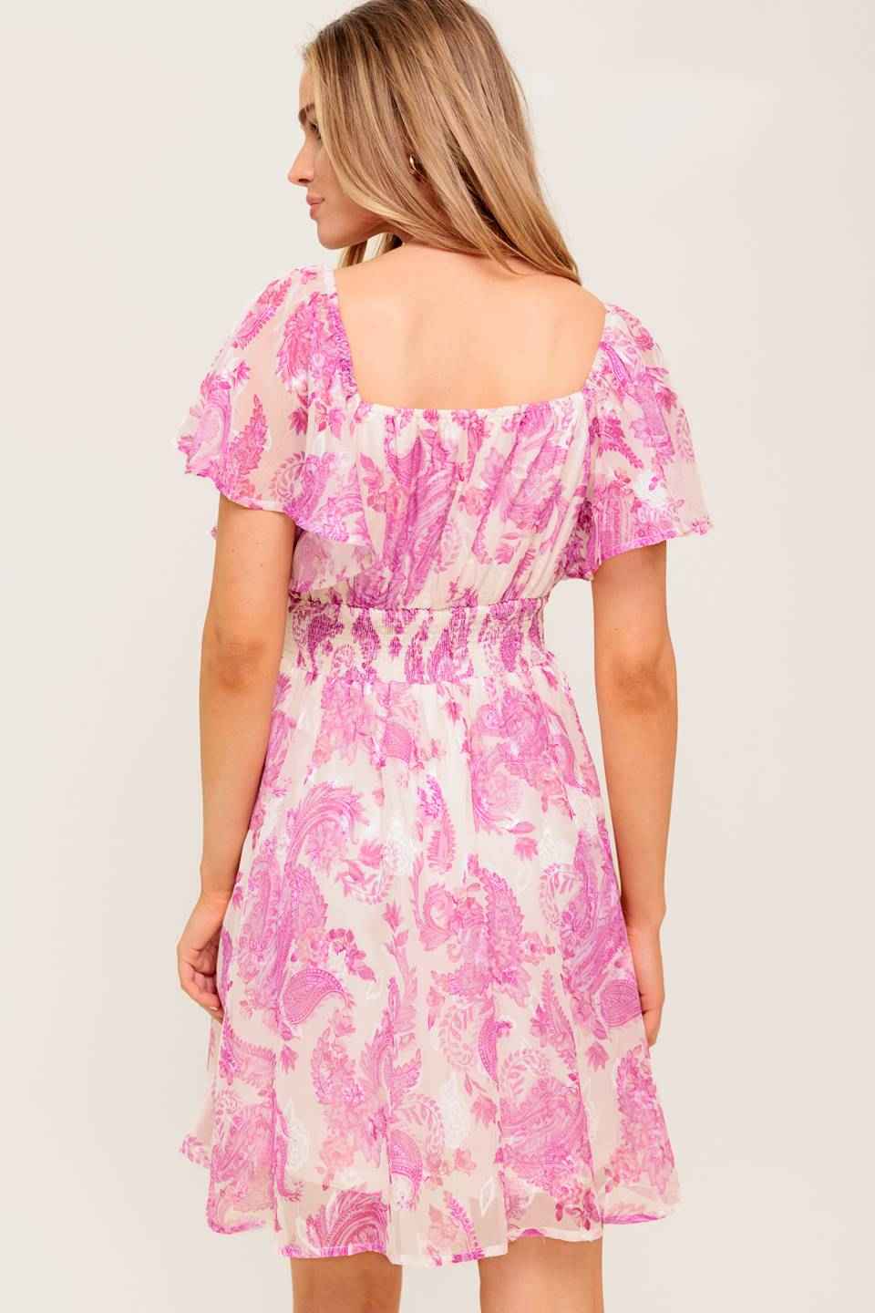 OCEAN WHISPER SKY BLUE WOVEN MINI DRESS