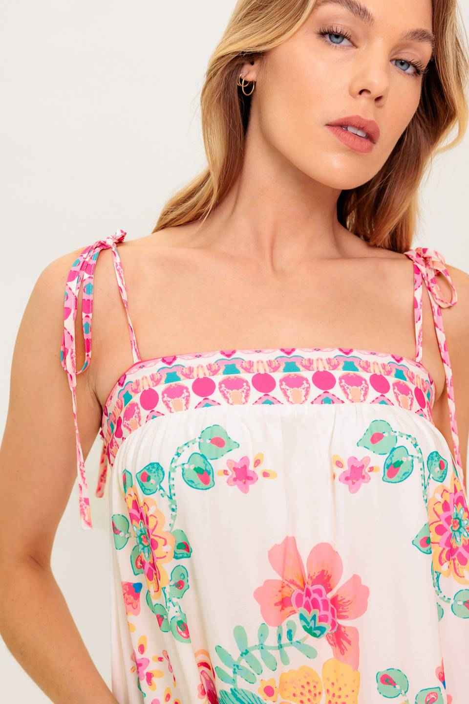 SUMMER GLOW IVORY WOVEN MAXI DRESS