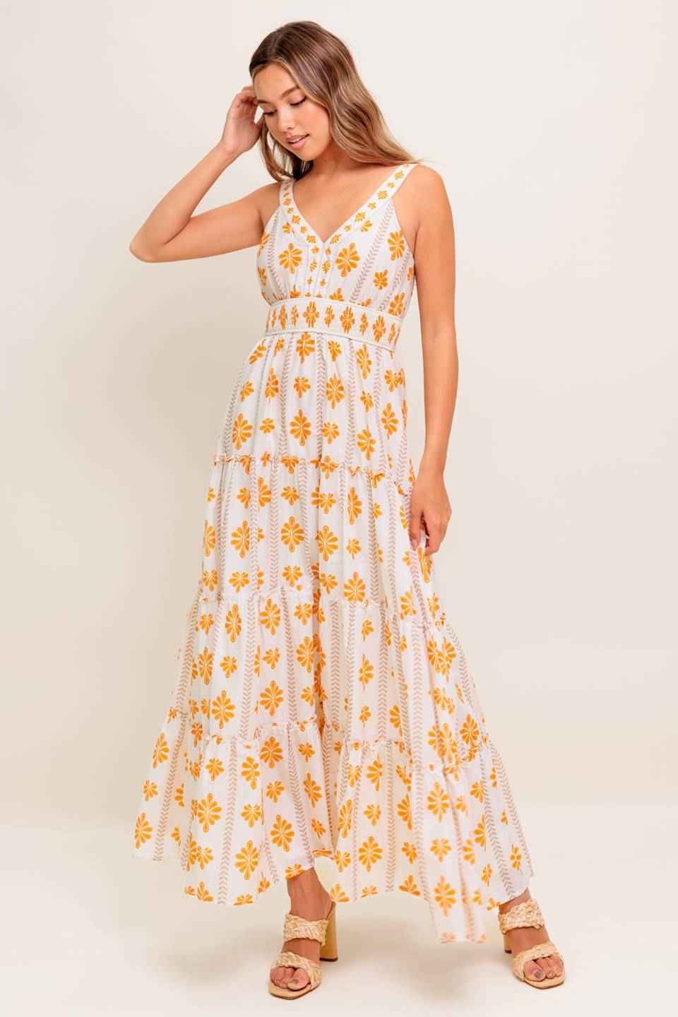 DAILY DELIGHT WOVEN MAXI DRESS