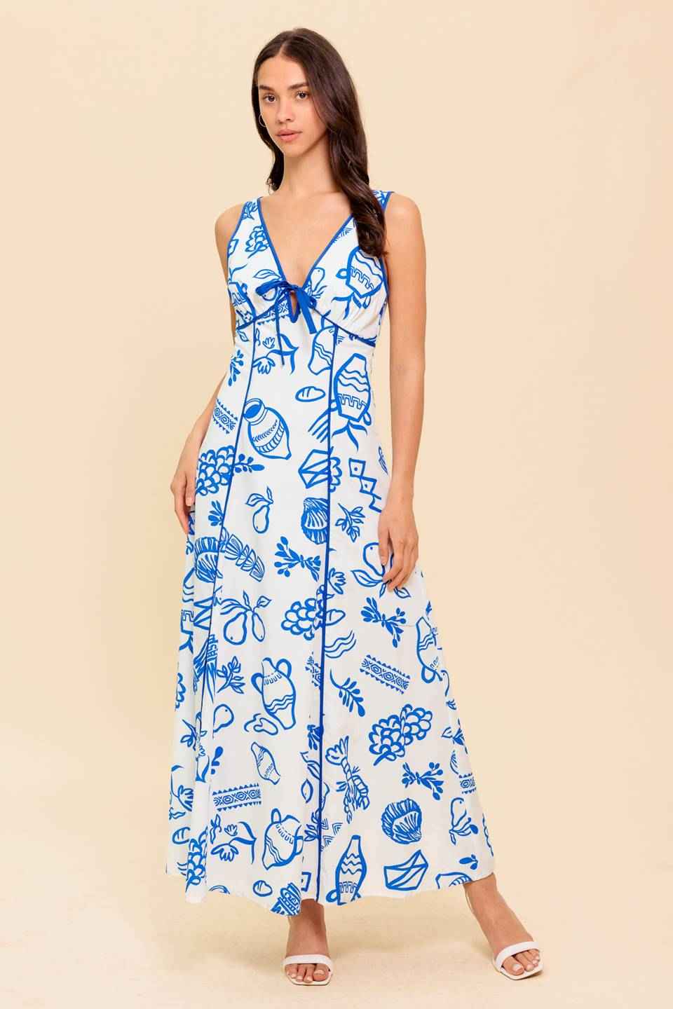 ITALIAN SUMMER WOVEN ANKLE DRESS