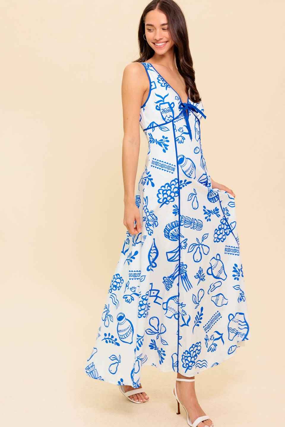 ITALIAN SUMMER WOVEN ANKLE DRESS