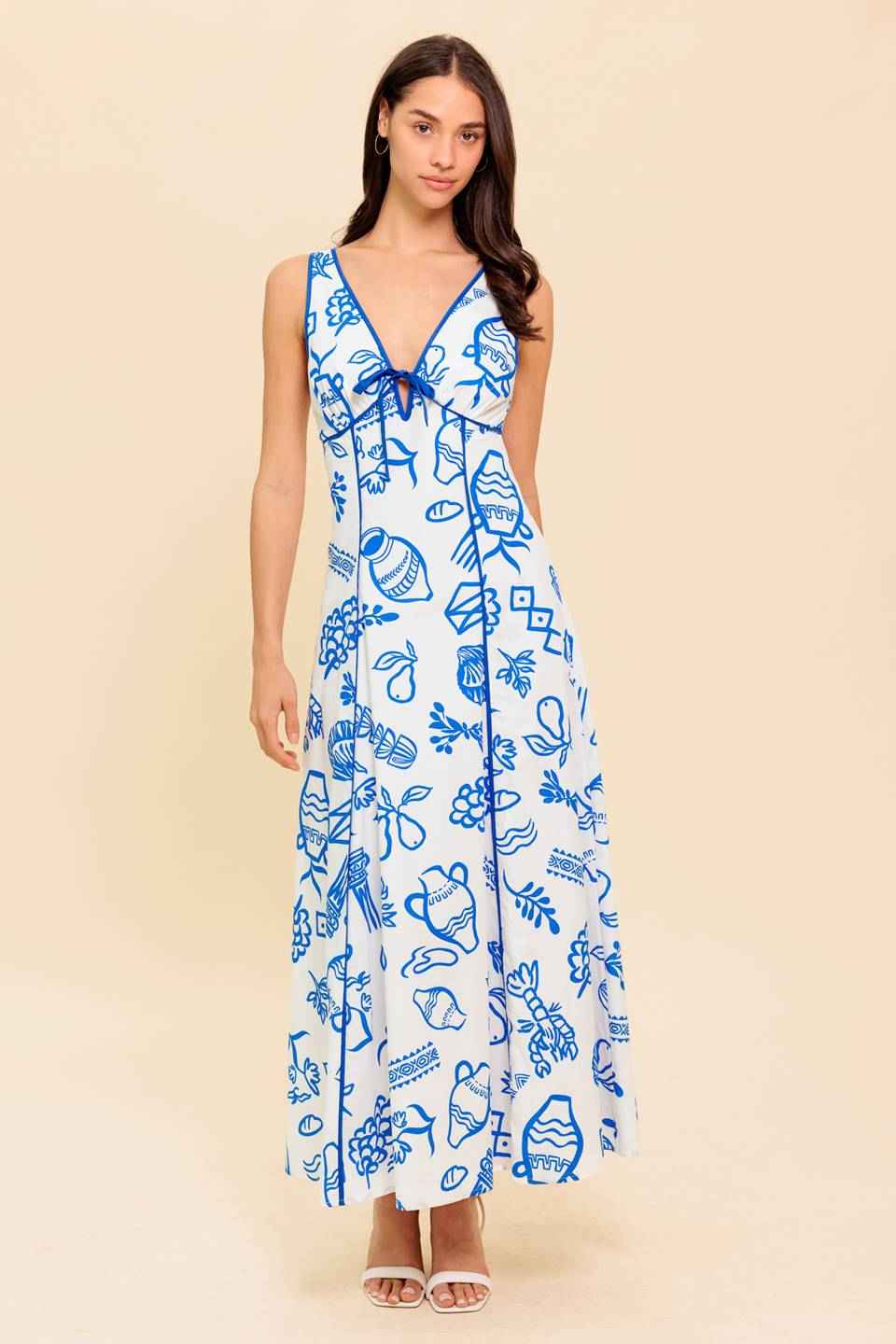 ITALIAN SUMMER WOVEN ANKLE DRESS