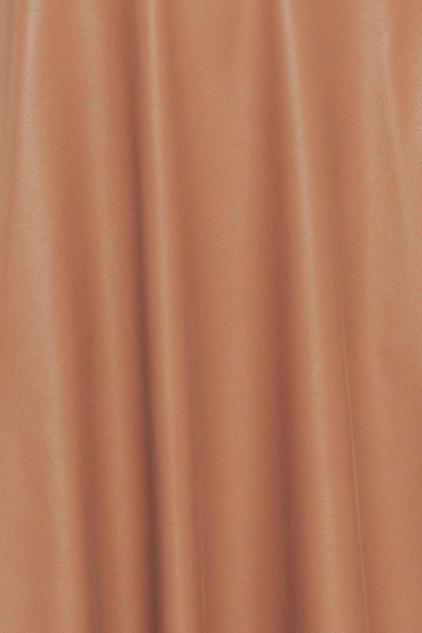 BARE SOPHISTIQUE FAUX LEATHER MIDI DRESS