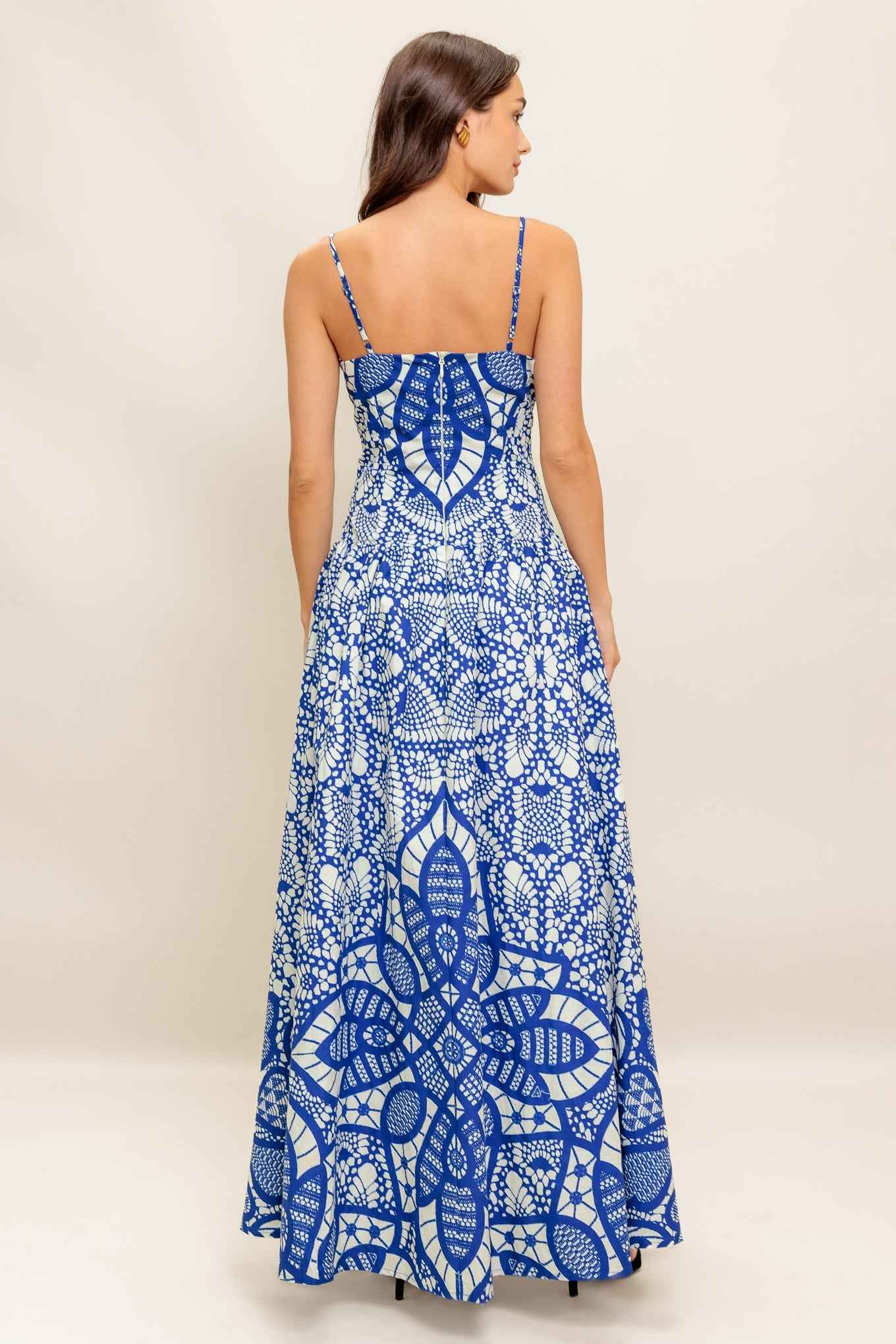 SEA ORNAMENT WOVEN ANKLE DRESS