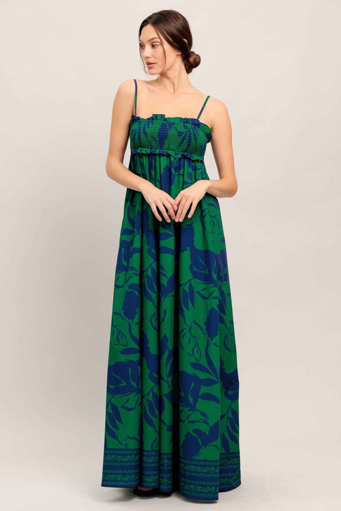 GARDEN PATH WOVEN MAXI DRESS