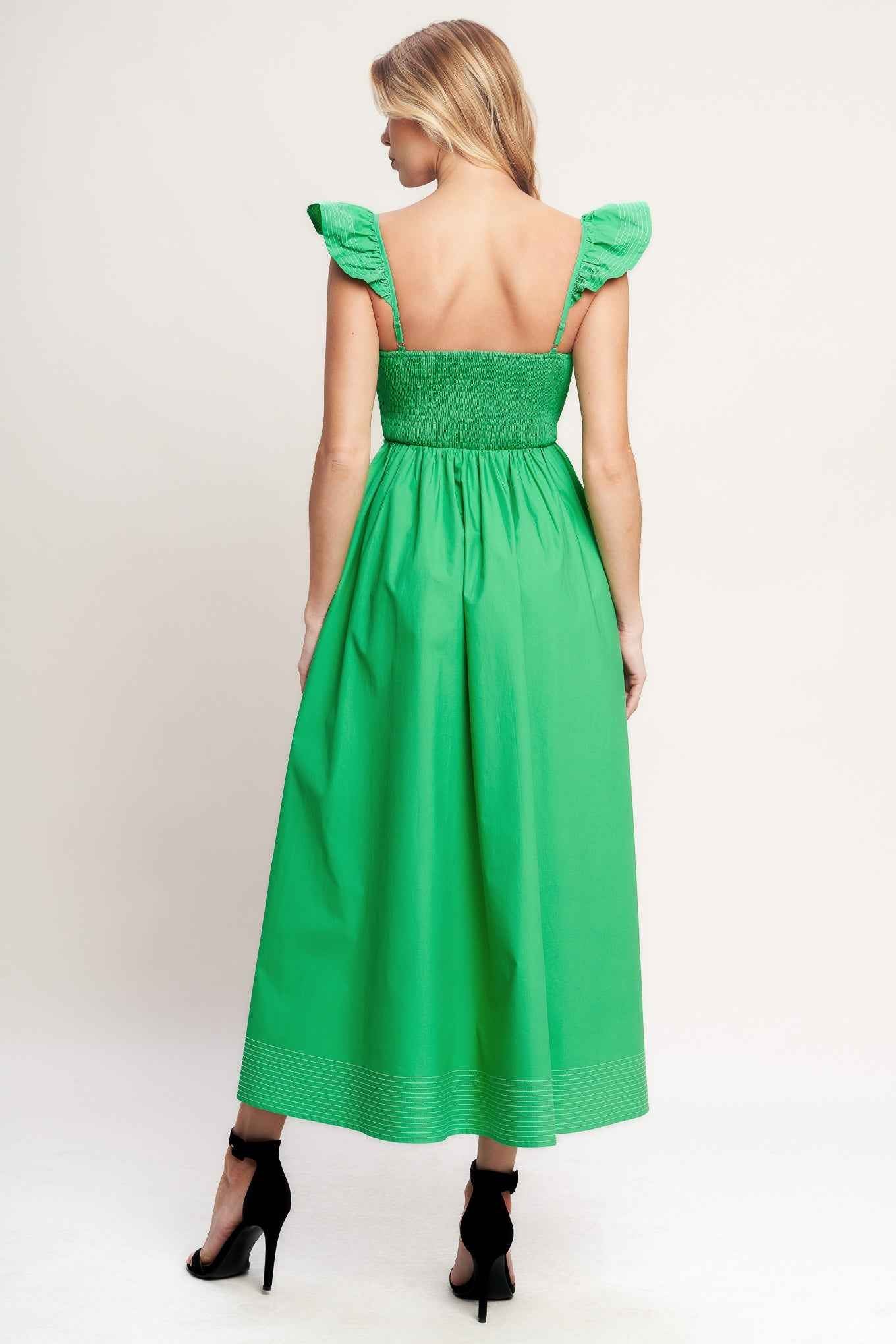BEAUTIFULLY UNEXPECTED WOVEN MIDI DRESS