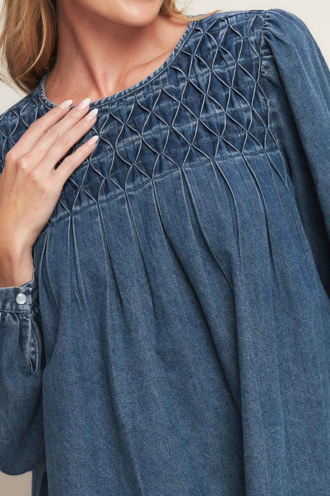 WEEKEND DENIM ICON MINI DRESS