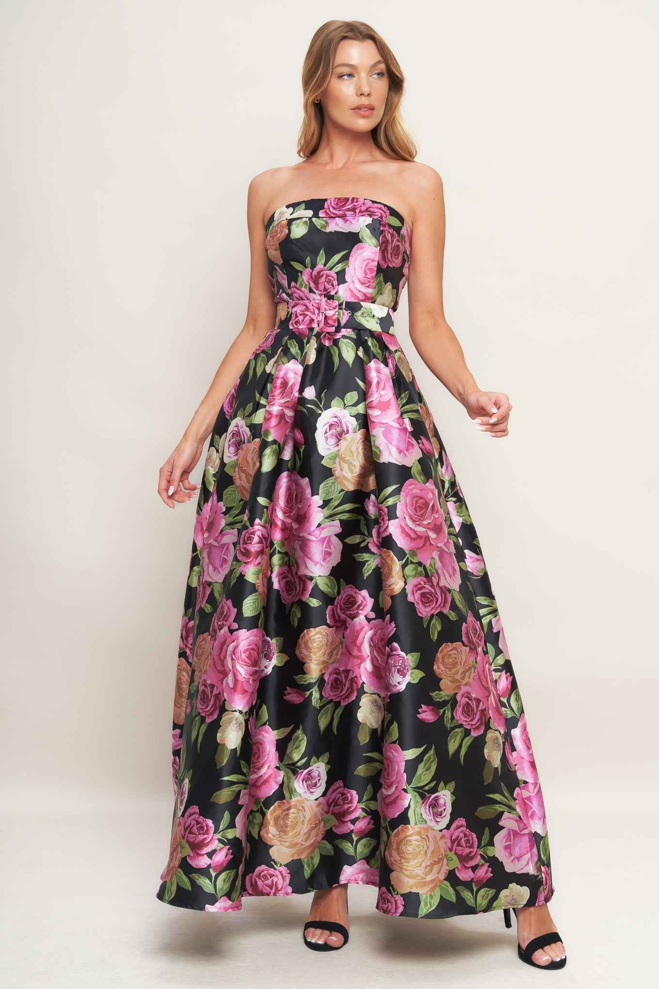 GLAMOUR GARDEN WOVEN MAXI DRESS