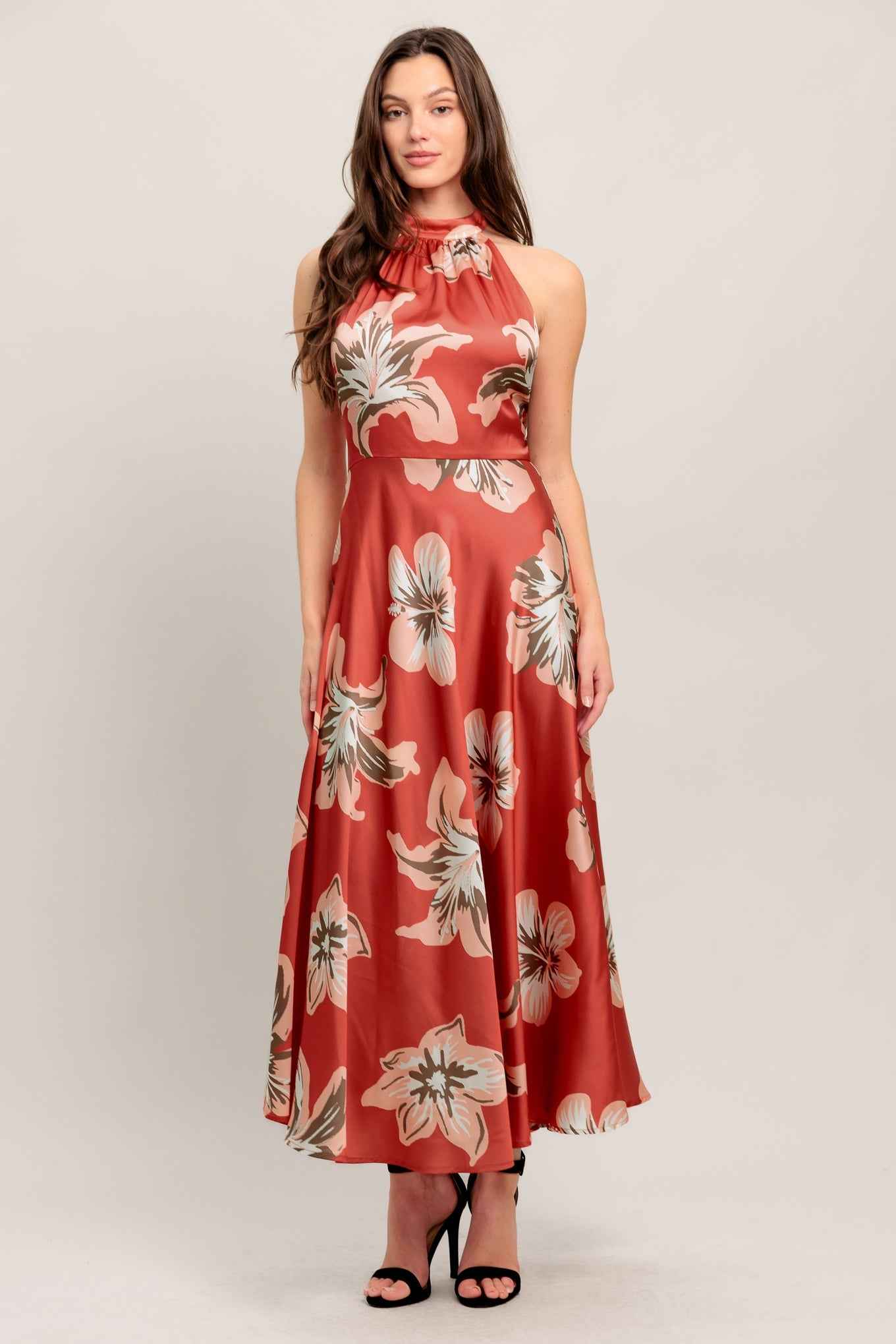 CAN’T LOOK AWAY WOVEN MIDI DRESS