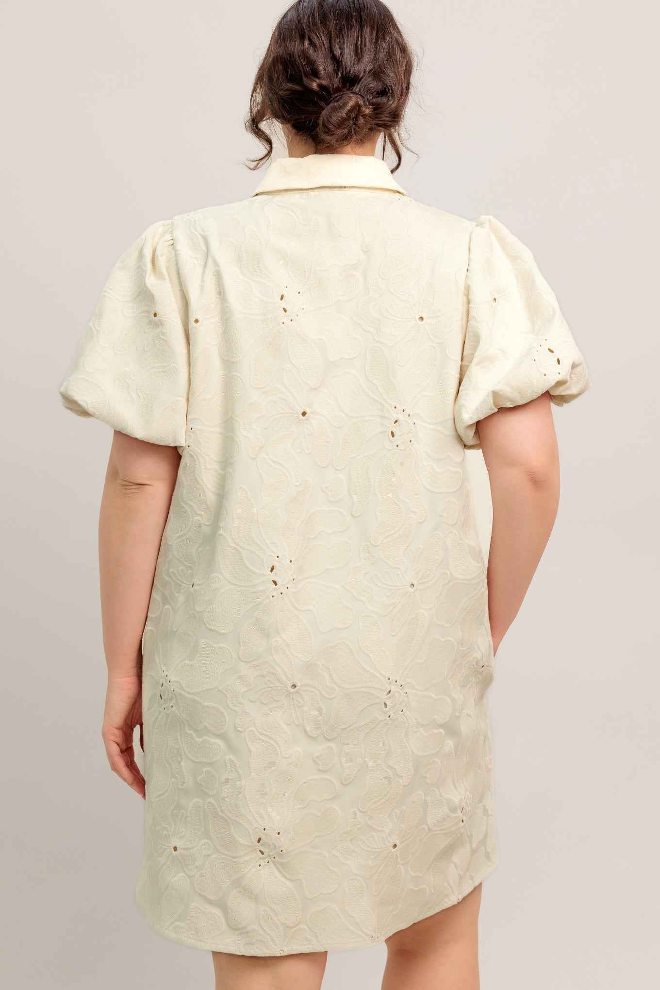 BREATHABLE WEAVE WOVEN MINI DRESS