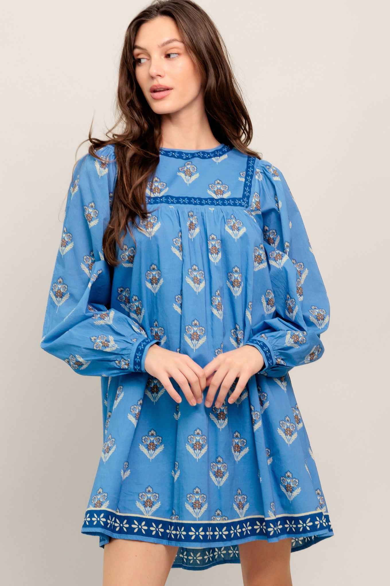 EFFORTLESSLY YOURS WOVEN MINI DRESS