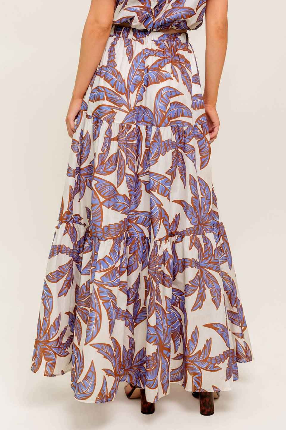 PETAL WALTZ WOVEN MAXI SKIRT