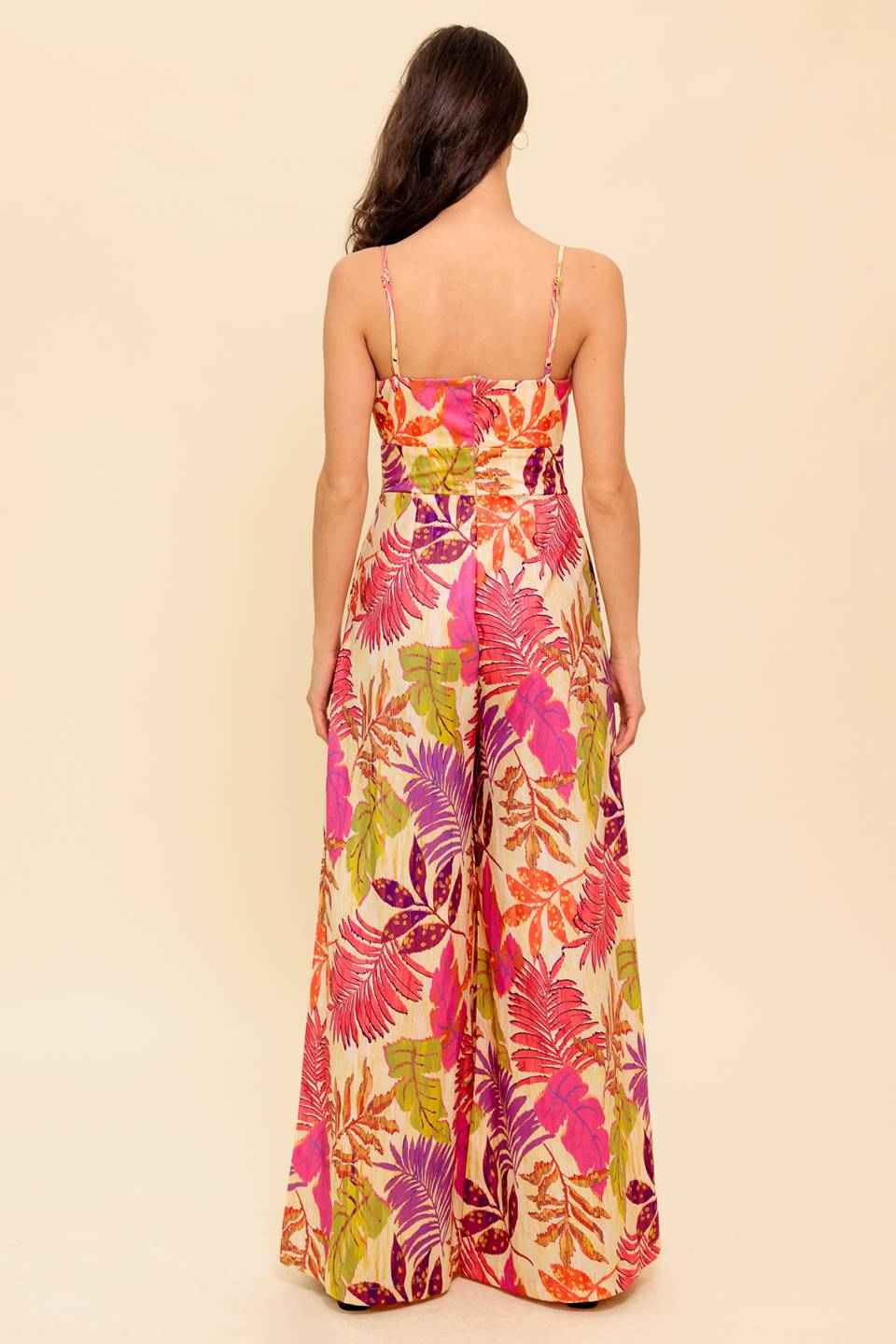 SAFE HAVEN PINK WOVEN JUMPSUIT