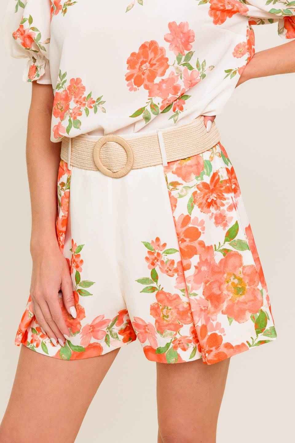 LOVELY DAYS IVORY WOVEN SHORT