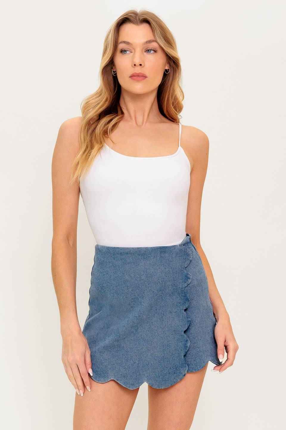DREAM A LITTLE DENIM SKORT
