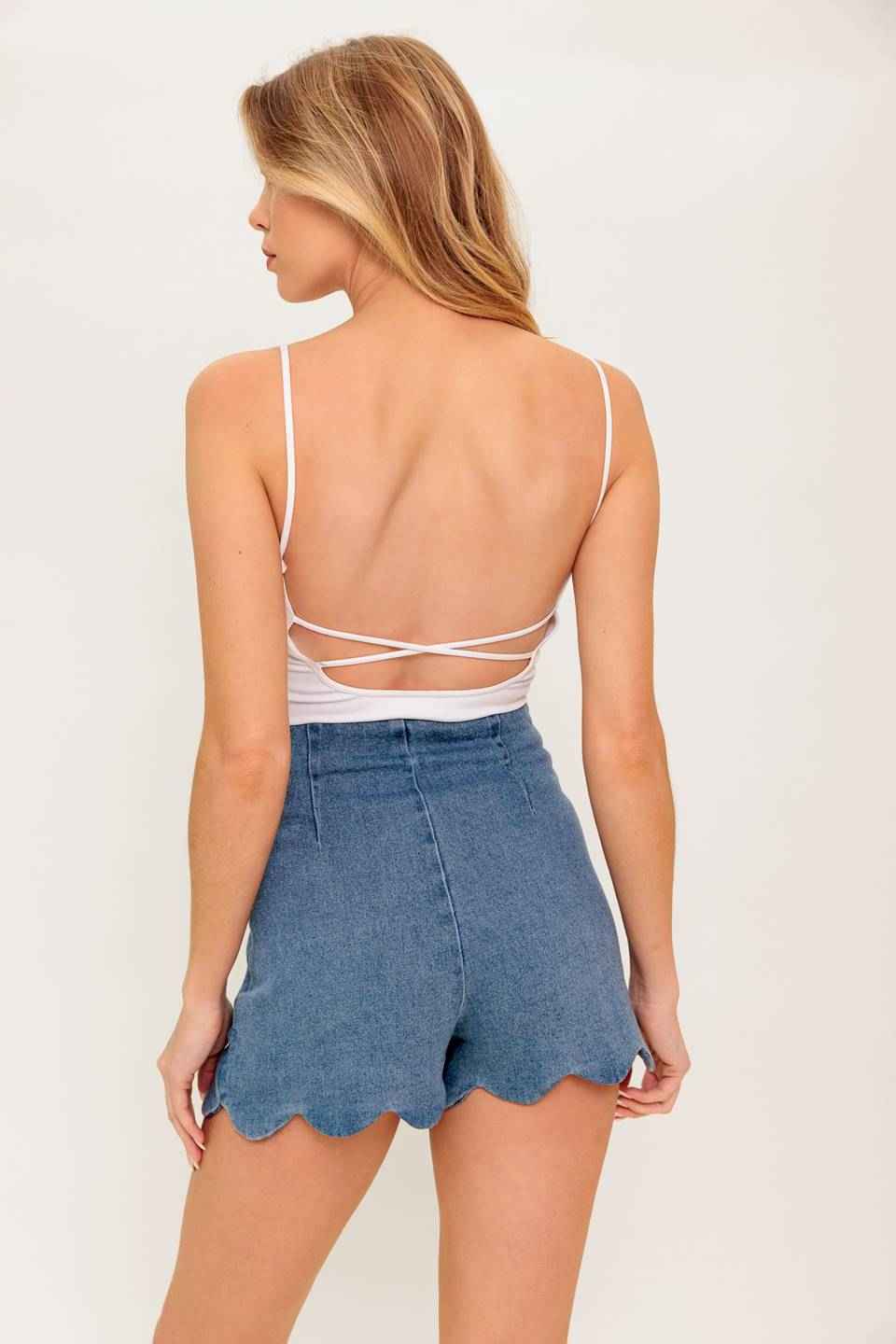 DREAM A LITTLE DENIM SKORT