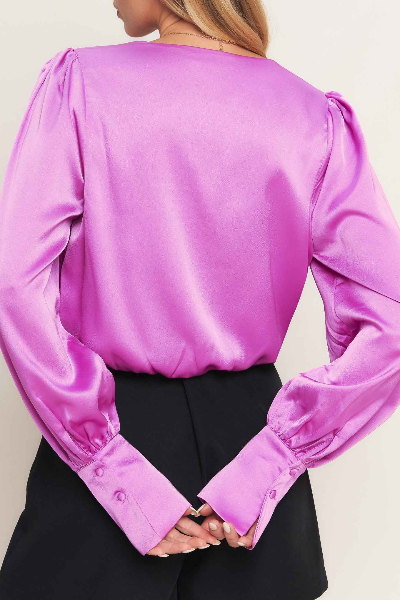 MODERN MUSE ORCHID WOVEN TOP