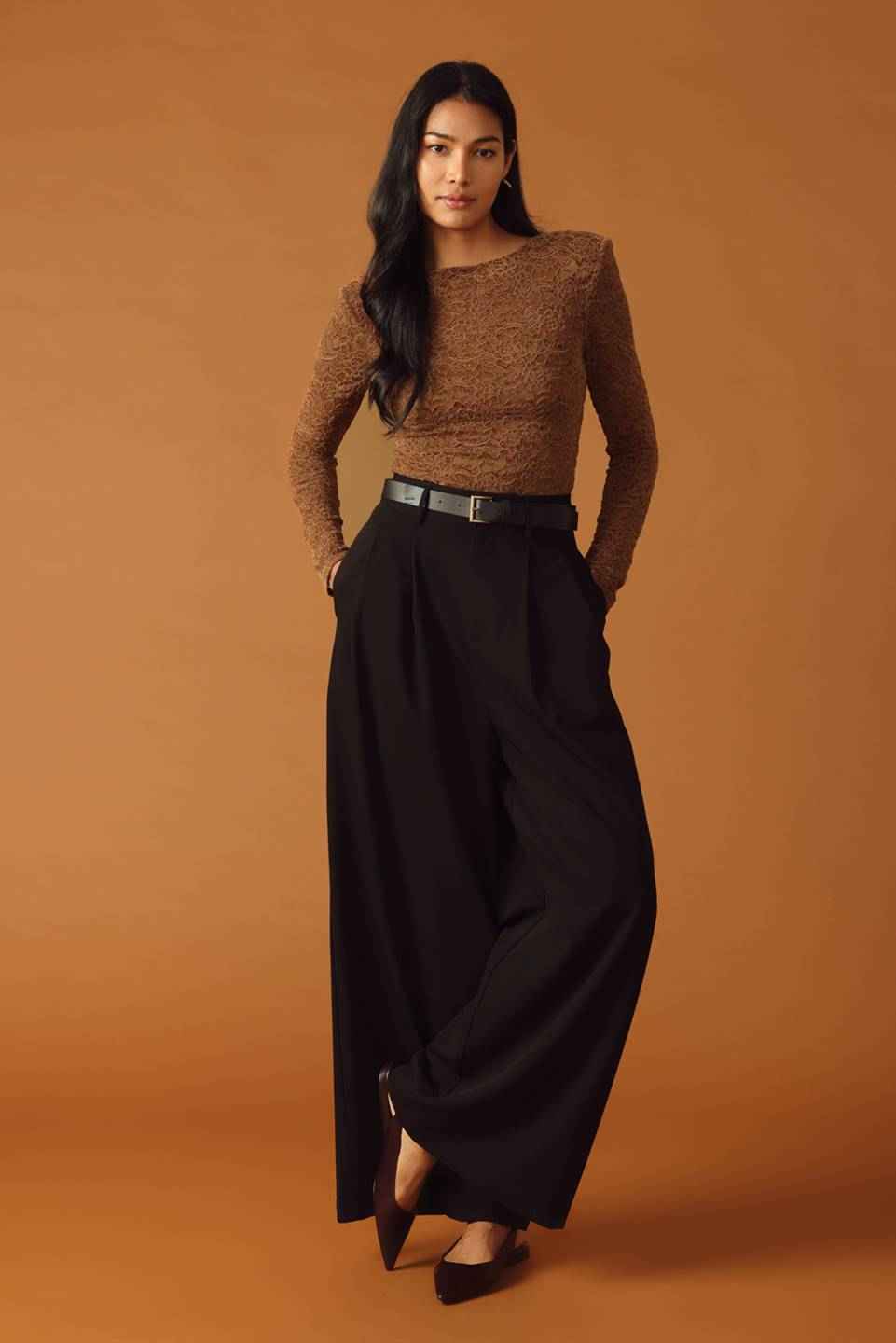 NEVER ENOUGH WOVEN LACE BODYSUIT