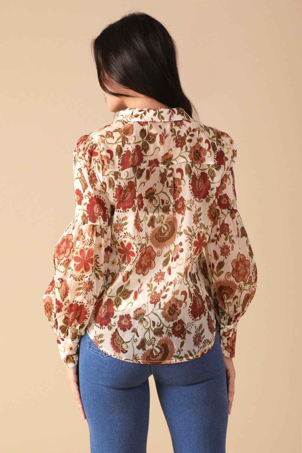 MEMORIES IN FOCUS WOVEN BLOUSE