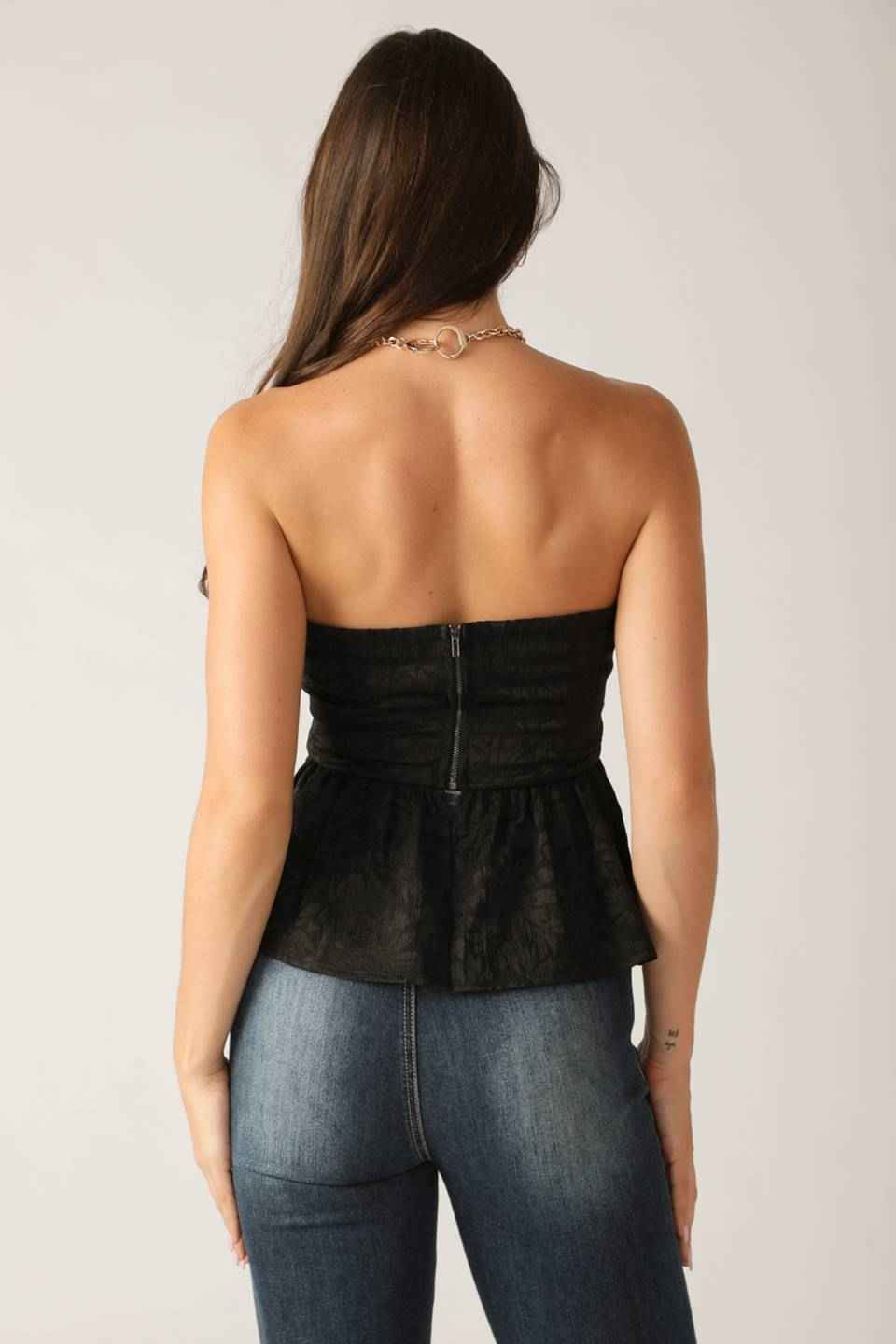 ELEGANT ESSENCE WOVEN TOP