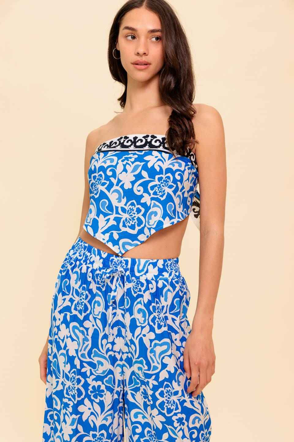 SPARKING INSPIRATION WOVEN TOP AND PANT SET