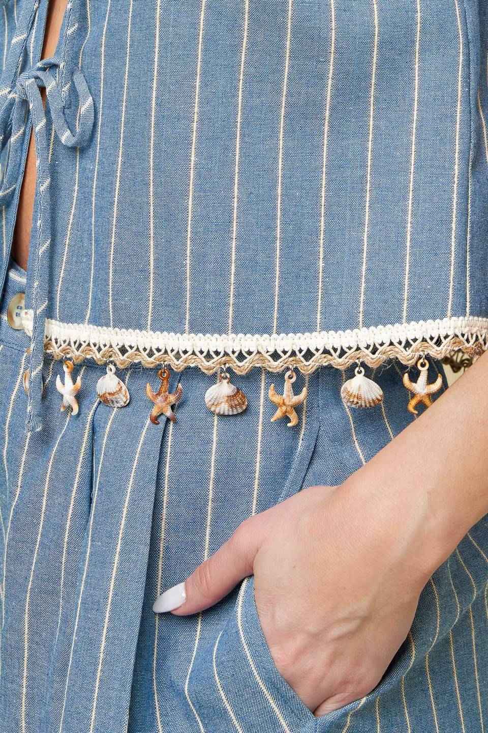 SONGS OF THE SKY WOVEN TOP AND SHORTS SET