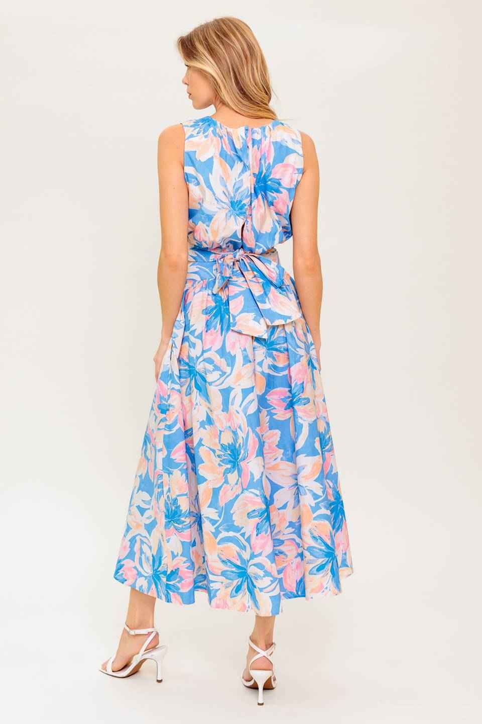 GOLDEN HOUR HARMONY WOVEN TOP AND SKIRT SET