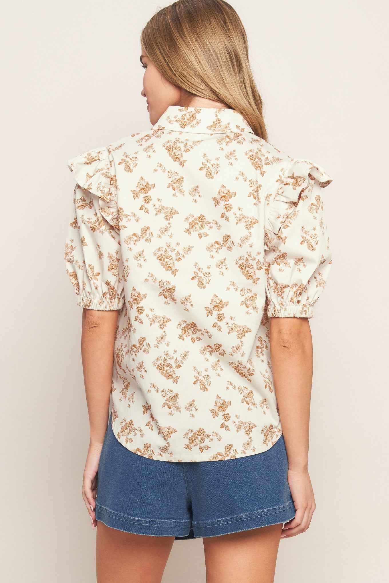 SWEET TERRACOTTA WOVEN TOP